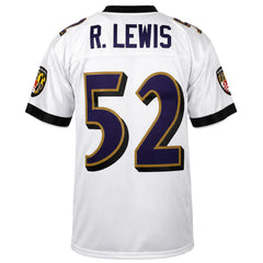 Mitchell & Ness NFL Baltimore Ravens #52 R.Lewis Platinum White Jersey