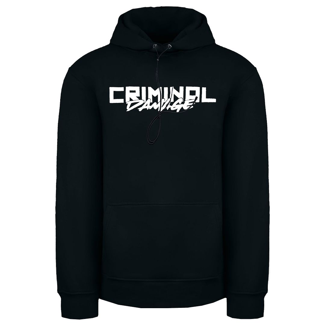 Criminal Damage Lemon Mens Black Hoodie