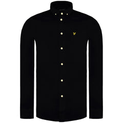 Lyle & Scott Light Weight Mens Black Oxford Shirt