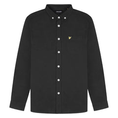 Lyle & Scott Light Weight Mens Black Oxford Shirt