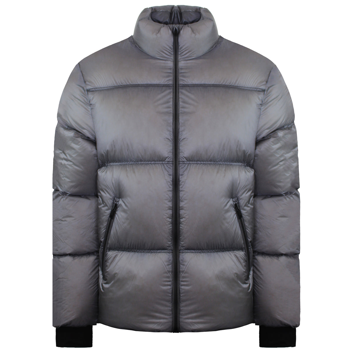 Represent Logo Mens Grey Padded Jacket