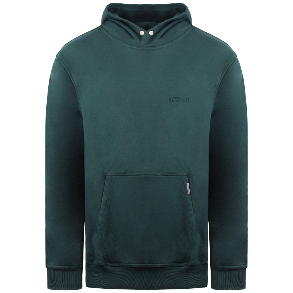 Represent Blank Mens Vintage Green Hoodie