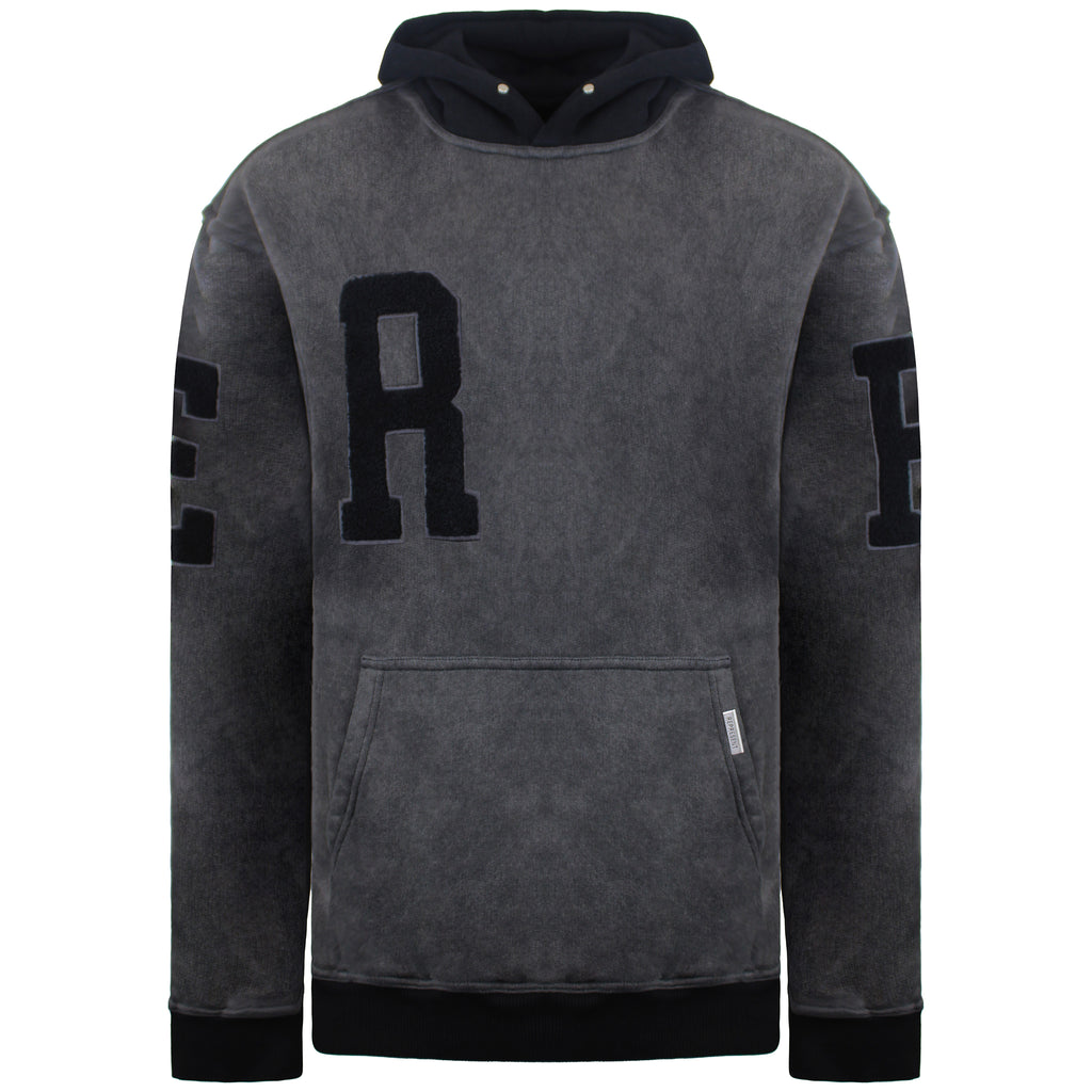 Represent College Mens Vintage Grey Hoodie