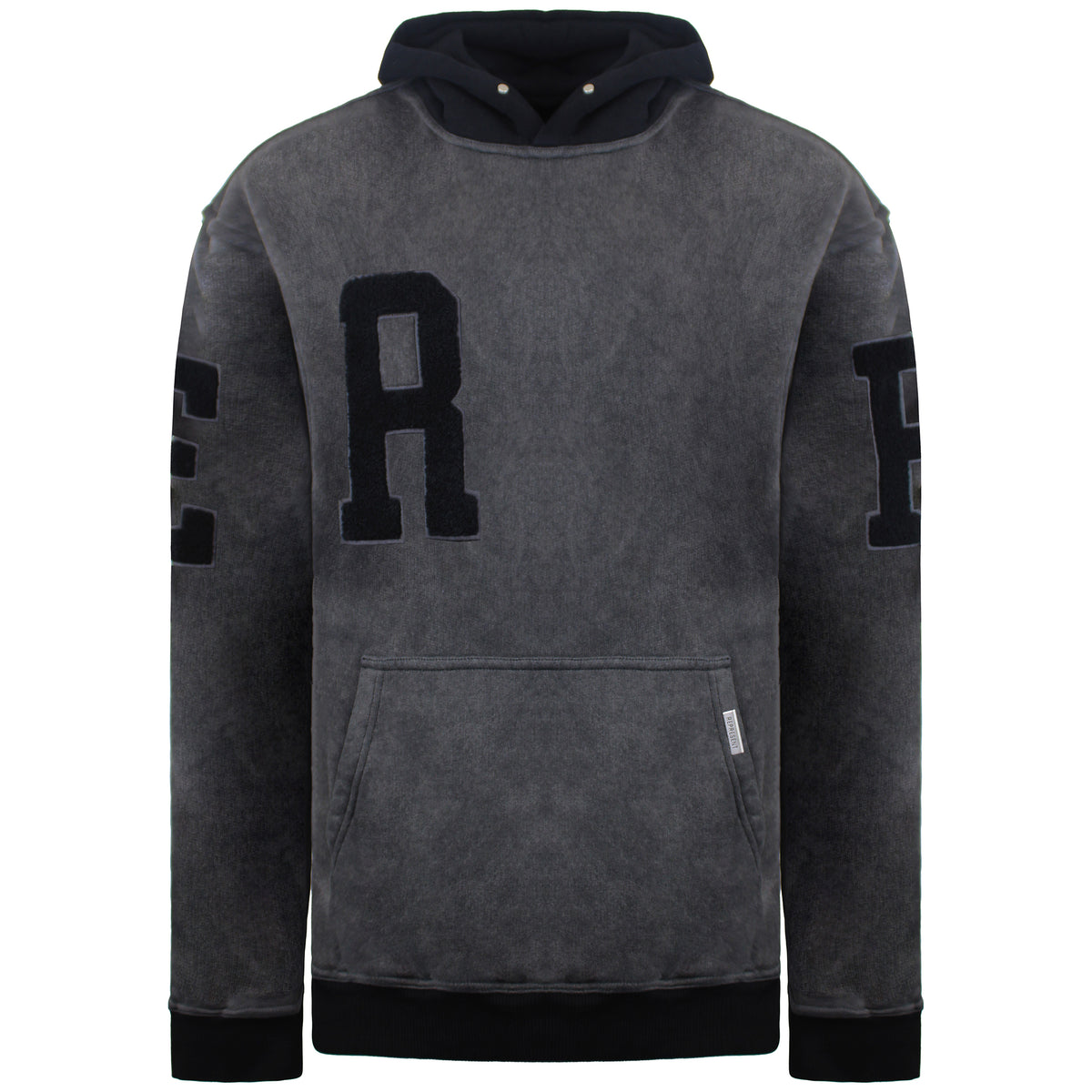 Represent College Mens Vintage Grey Hoodie