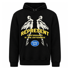 Represent Vintage Spirit Mens Jet Black Hoodie