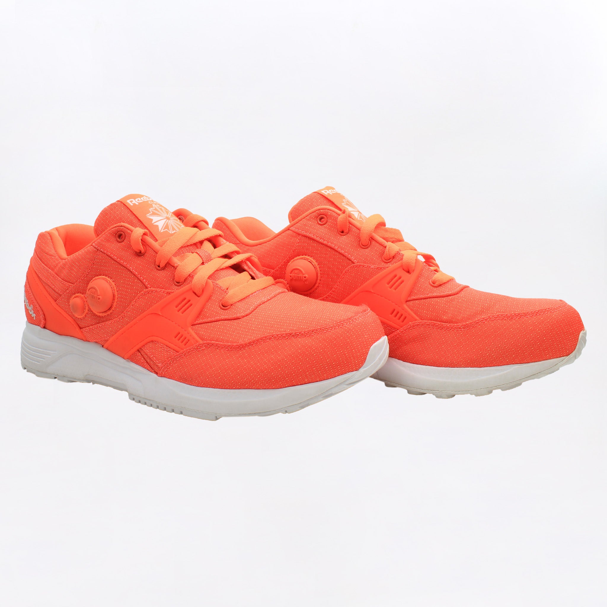 Reebok Pump Dual Tech Solar Mens Orange Running Shoes NO BOX