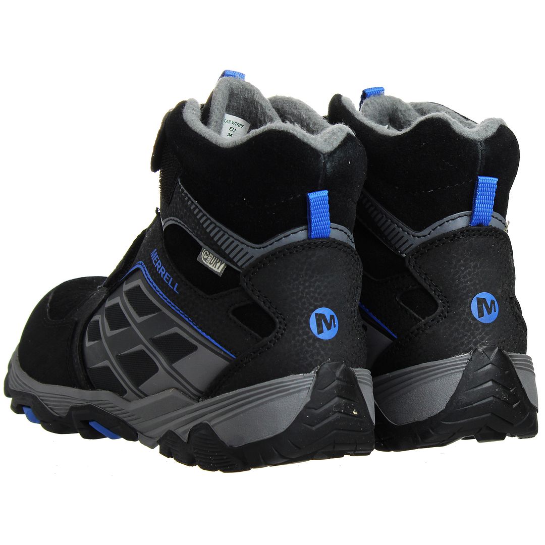 Merrell ML-B Polar Waterproof Kids Black Boots