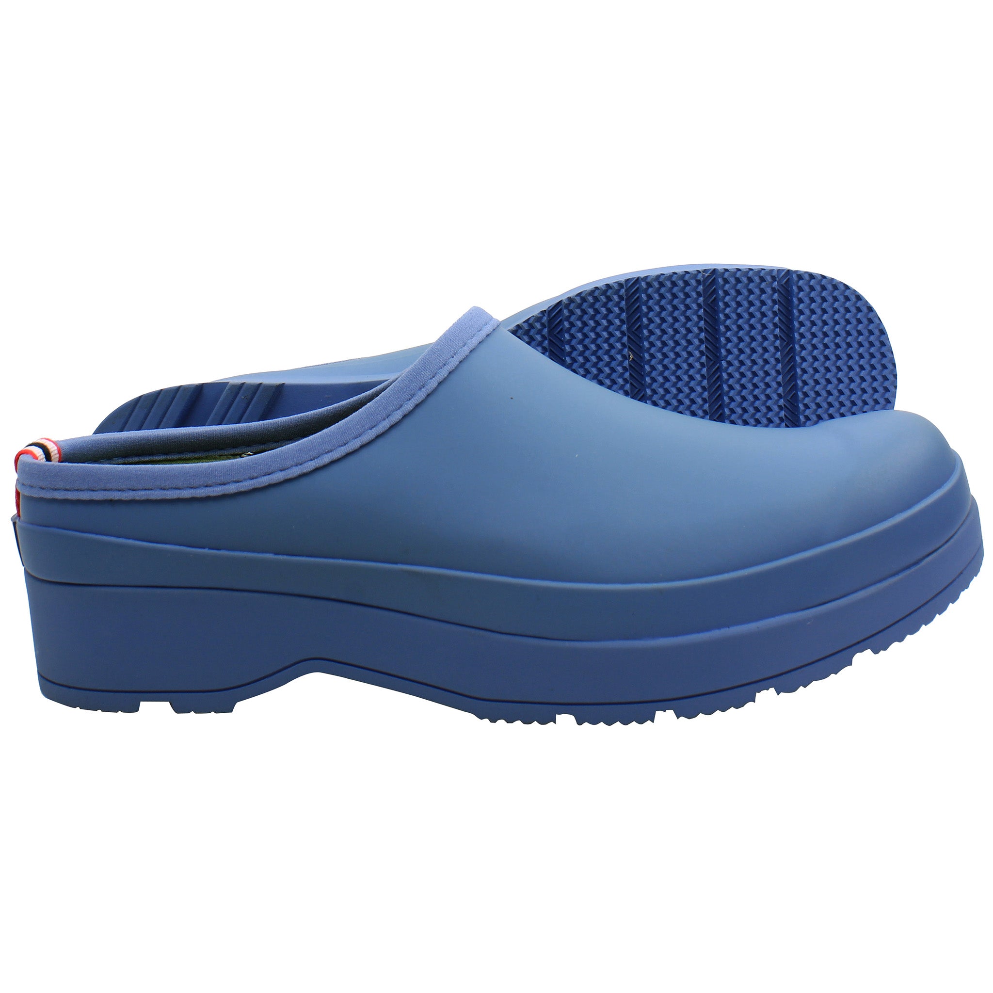 Hunter Play Lined Mens Blue Clogs