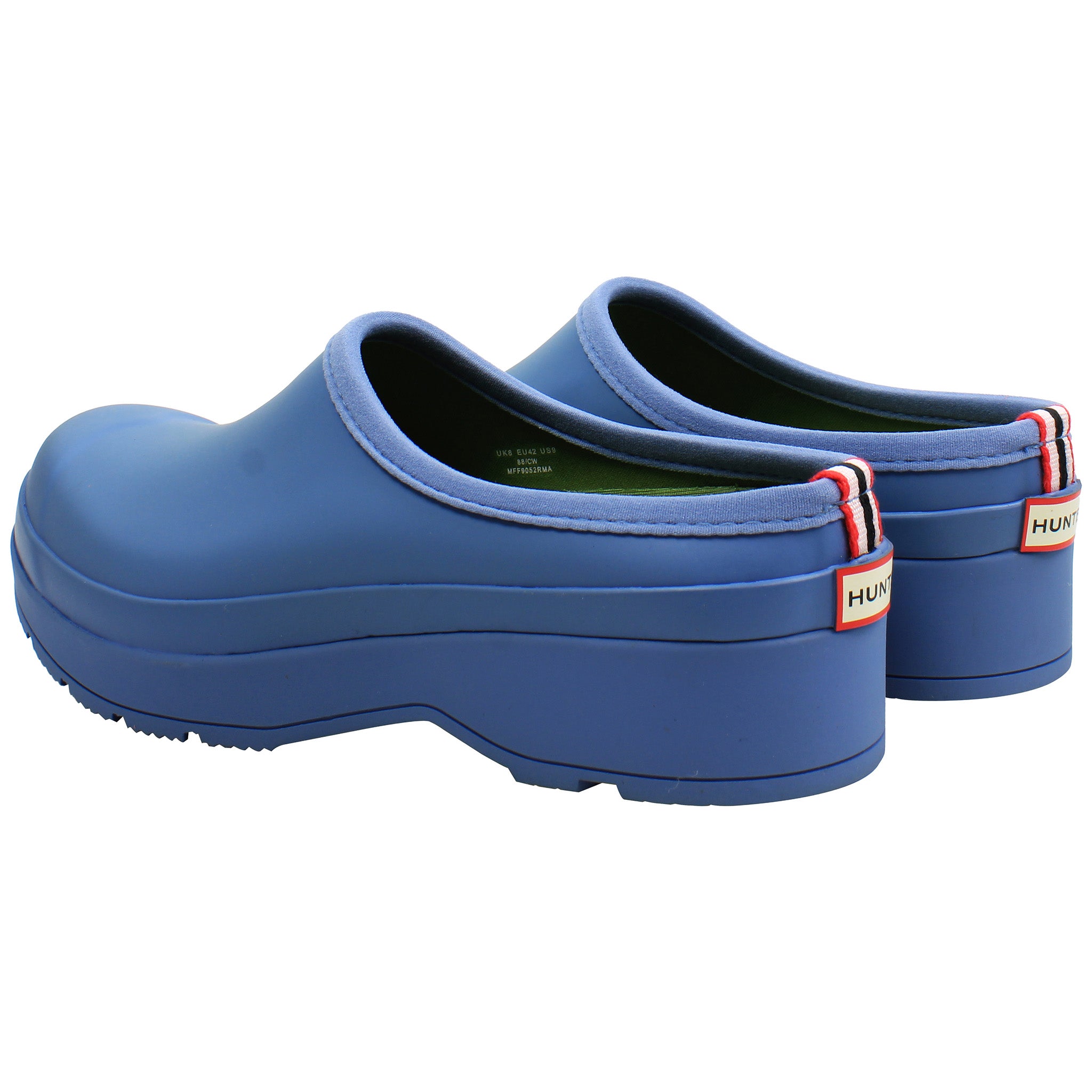 Hunter Play Lined Mens Blue Clogs