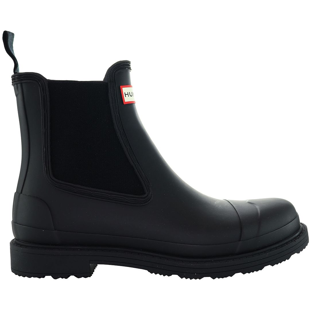 Hunter Commando Mens Black Chelsea Boots