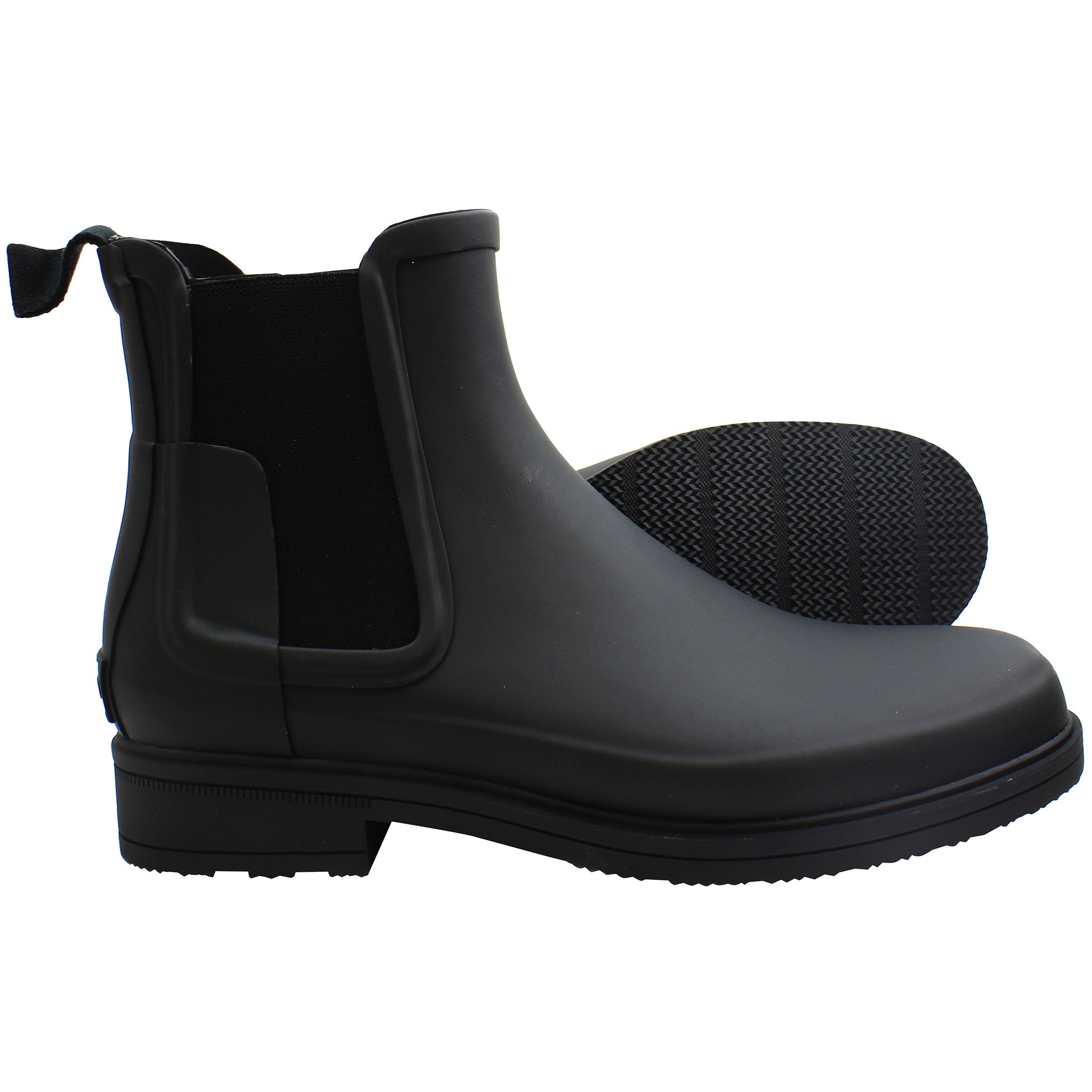 Hunter Refined Mens Black Chelsea Boots