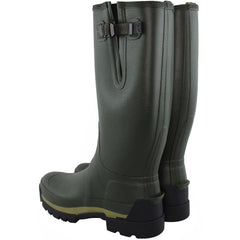 Hunter Balmoral Adj Tec Sole Tall Mens Dark Green Wellington Boots