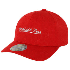 Mitchell & Ness Debossed Stretch Red Cap
