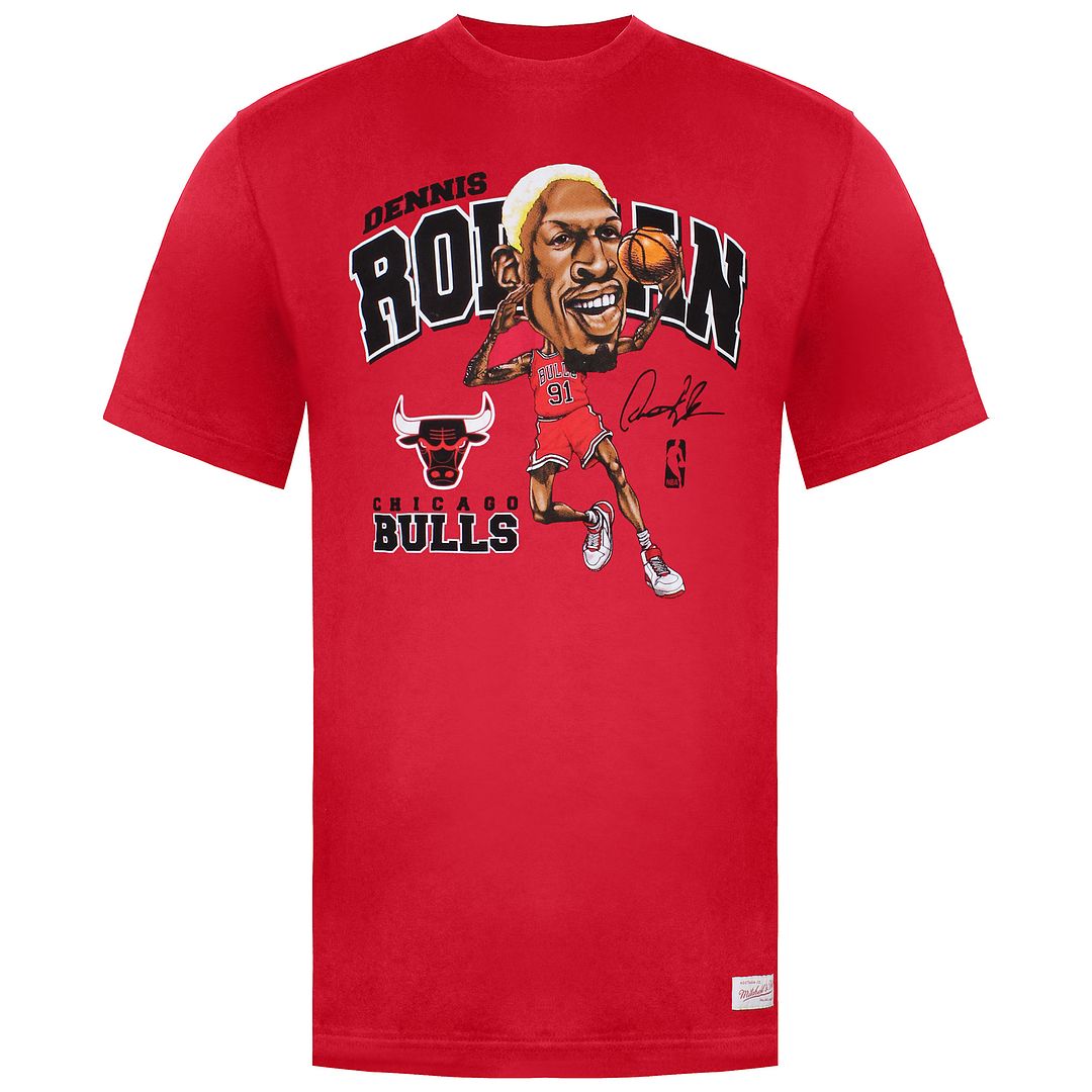 Mitchell & Ness Chicago Bulls Dennis Rodman Mens T-Shirt