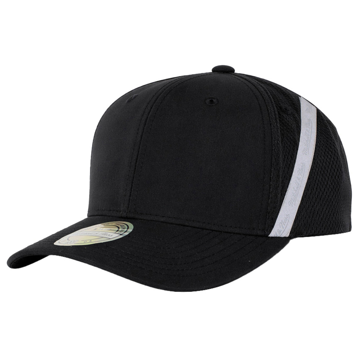 Mitchell & Ness Reflective Stripe Black Cap