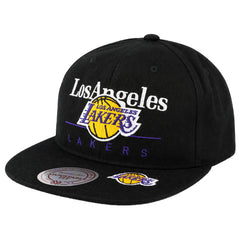 Mitchell & Ness NBA Los Angeles Lakers Double Black Cap