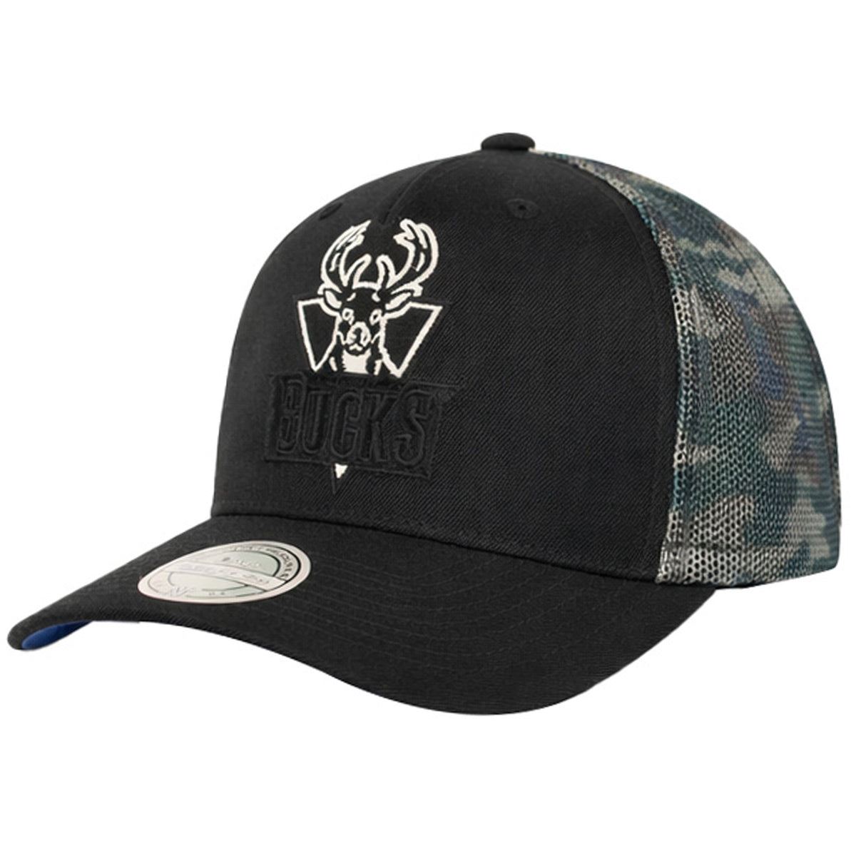 Mitchell & Ness NBA Milwaukee Bucks Squad Camo Black Cap