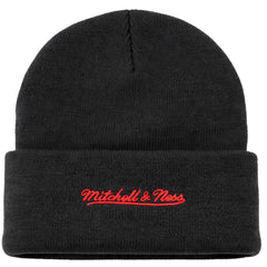 Mitchell & Ness NBA Portland Trail Blazers Team Logo Cuff Black Beanie