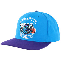 Mitchell & Ness NBA Charlotte Hornets XL Logo 2 Tone Blue/Purple Cap