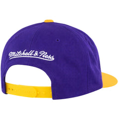 Mitchell & Ness NBA Los Angeles Lakers XL Logo 2 Tone Purple/Yellow Cap