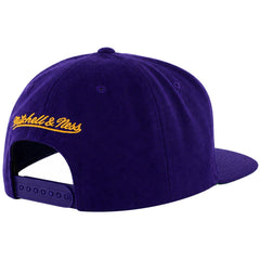 Mitchell & Ness NBA Los Angeles Lakers Wool Solid 2 Purple Cap
