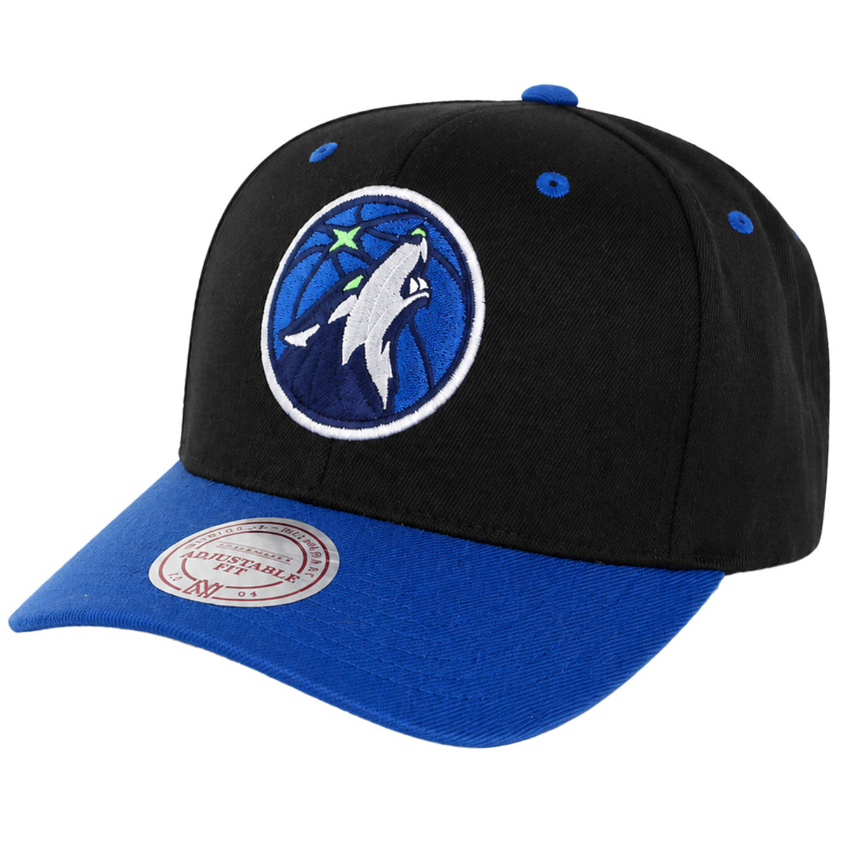 Mitchell & Ness NBA Minnesota Timberwolves Logo 2-Tone 110 Black Cap