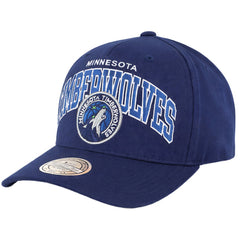 Mitchell & Ness NBA Minnesota Timberwolves Team Arch Pinch Panel Navy Cap