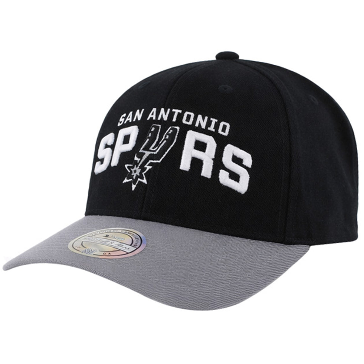 Mitchell & Ness NBA San Antonio Spurs 2-Tone 110 Black/Grey Cap
