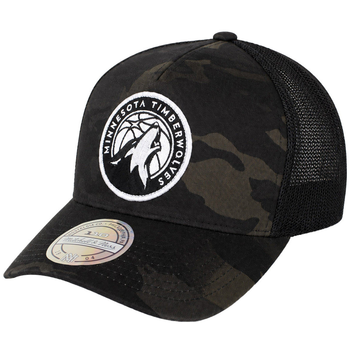 Mitchell & Ness NBA Minnesota Timberwolves Dark Green Camo Cap