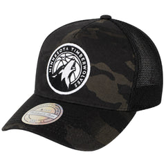Mitchell & Ness NBA Minnesota Timberwolves Dark Green Camo Cap