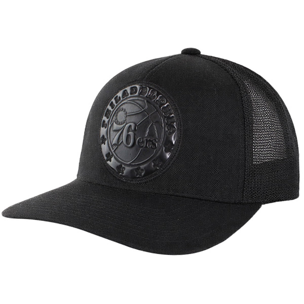 Mitchell & Ness NBA Philadelphia 76ers Zig Zag Trucker Black Cap