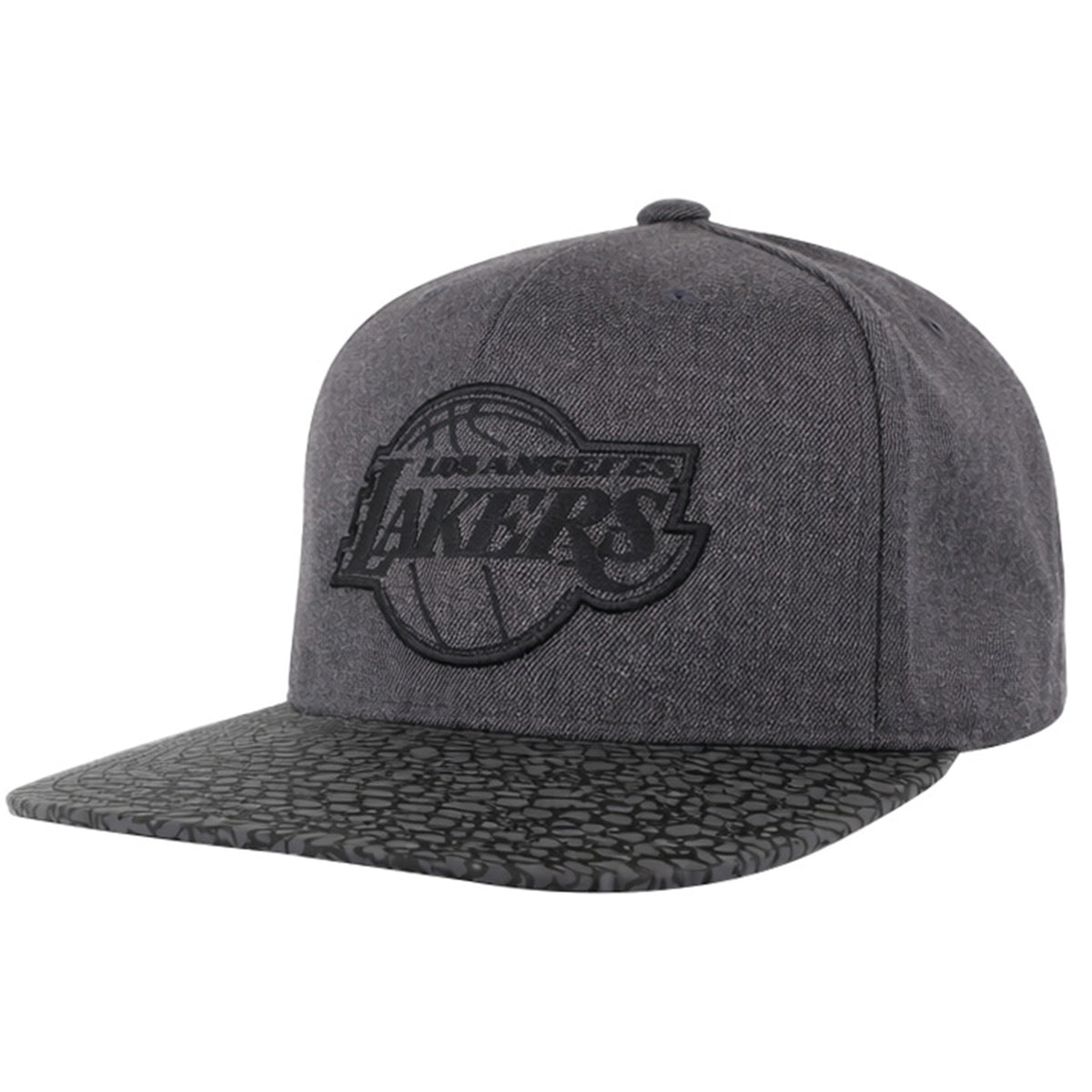 Mitchell & Ness NBA Los Angeles Lakers Cracked Reflective Grey Cap