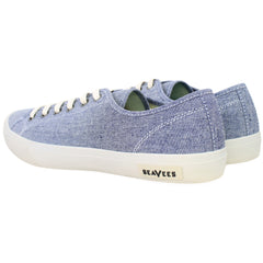 Seavees Monterey Chambray Mens Navy Plimsolls