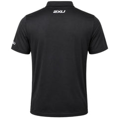 2XU Tech Mens Black Polo Shirt