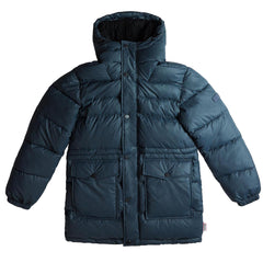 Hunter Interpid Mens Navy Long Puffer Coat