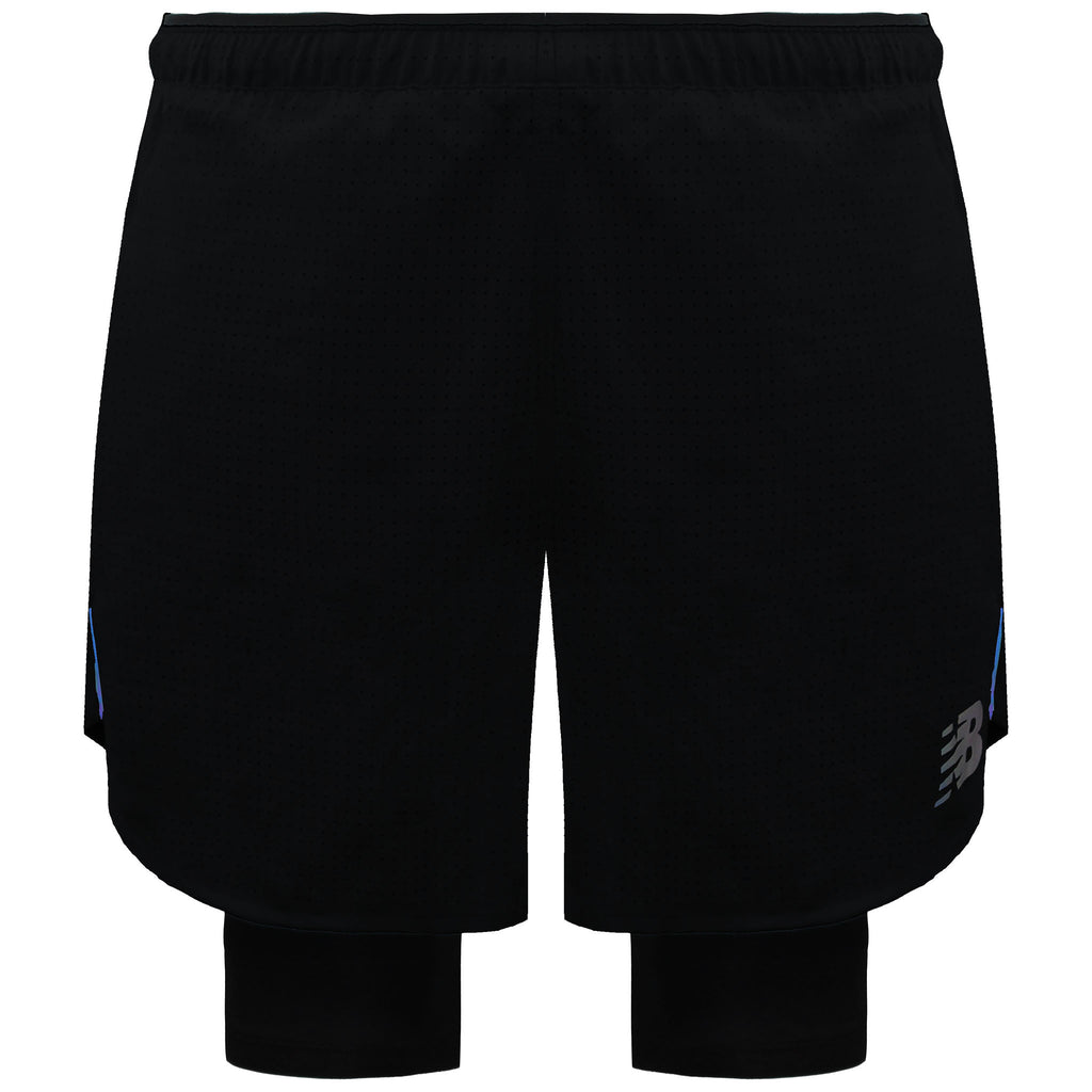 New Balance Q Speed 5inch Mens Black 2in1 Shorts