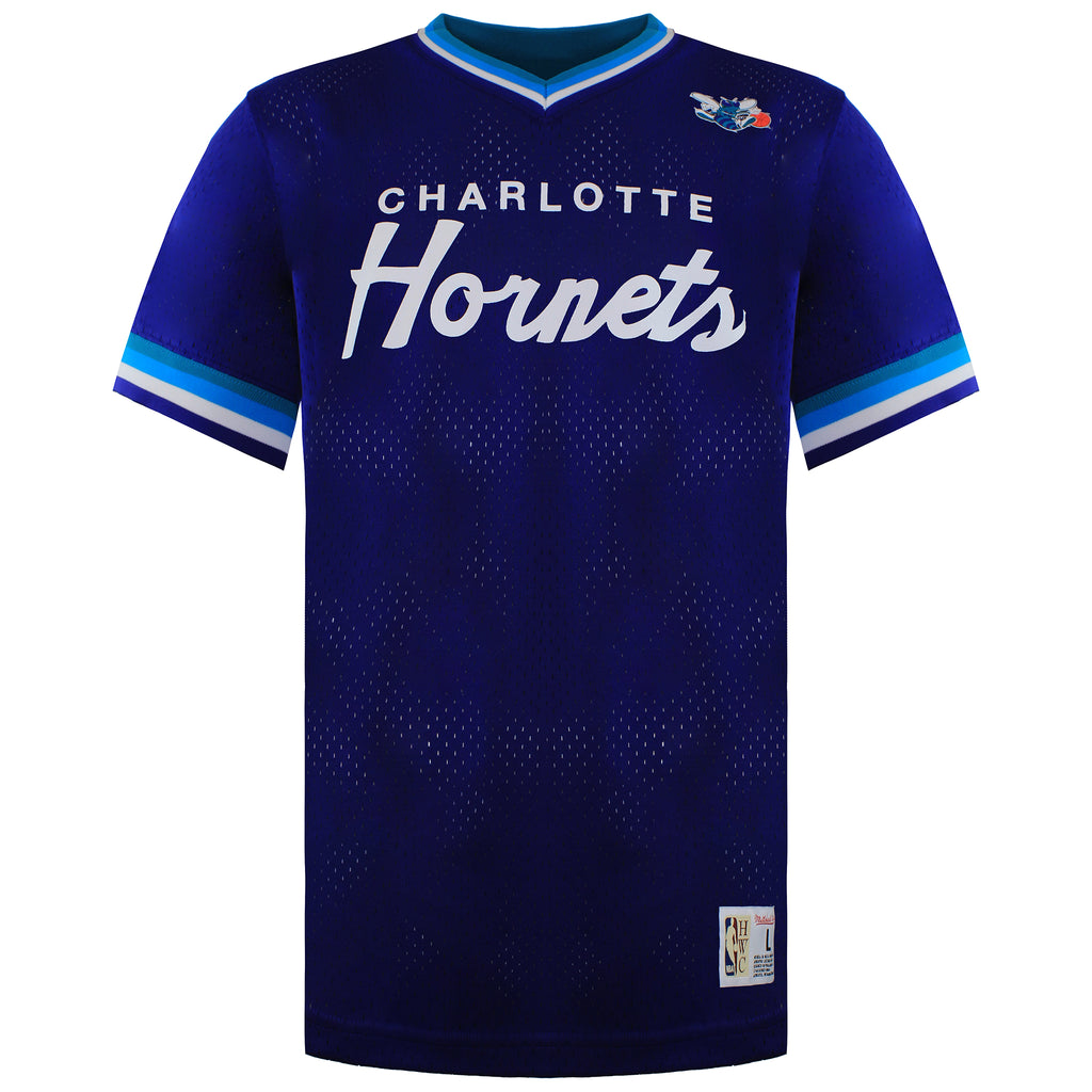 Mitchell & Ness Charlotte Hornets Special Script Mesh Mens T-Shirt