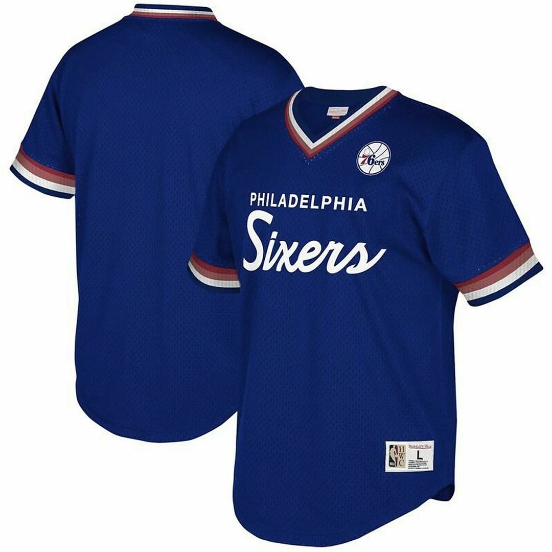 Mitchell & Ness Philadelphia Sixers 76 Mens Mesh T-Shirt