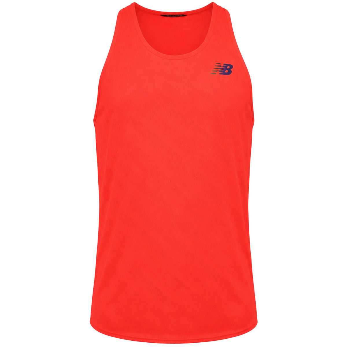 New Balance Q Speed Singlet Mens Red Vest