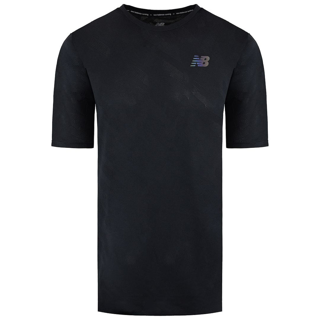 New Balance Q Speed Jacquard Mens Black T-Shirt