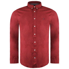 Tommy Hilfiger Mens Red Oxford Shirt