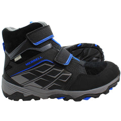 Merrell Moab Polar Waterproof Kids Black Boots