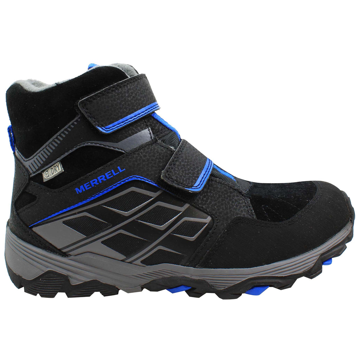 Merrell Moab Polar Waterproof Kids Black Boots