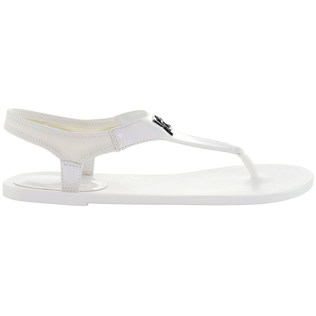 Calvin Klein Jeanne Womens White Sandals