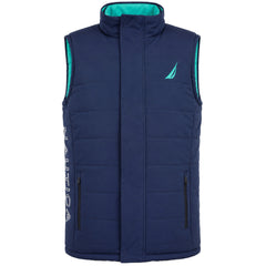 Nautica Tamar Mens Navy/Green Reversible Gilet
