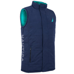 Nautica Tamar Mens Navy/Green Reversible Gilet