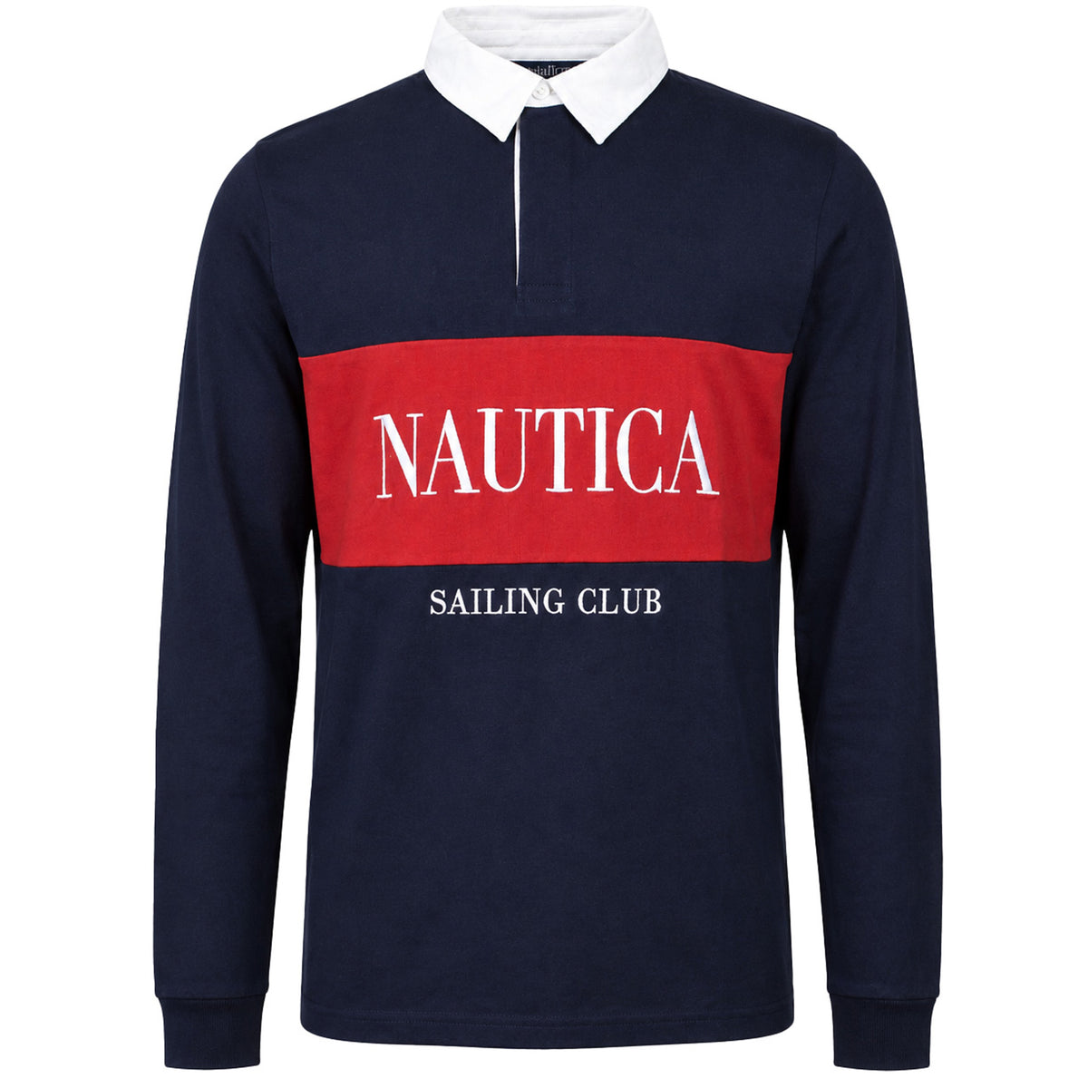 Nautica Murray Mens Dark Navy Rugby Shirt