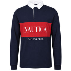 Nautica Murray Mens Dark Navy Rugby Shirt
