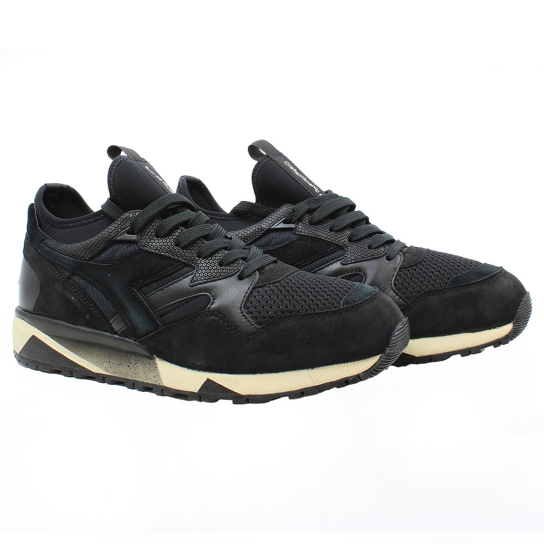 Diadora x Paura N9002 Socks Mens Black Trainers NO BOX