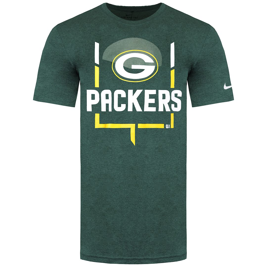 Nike NFL Green Bay Packers Legend Goal Post Mens Green T-Shirt